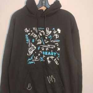 Mr. Beast 24 Hour Livestream Limited Edition Hand Signed Hoodie Sweatshirt Med